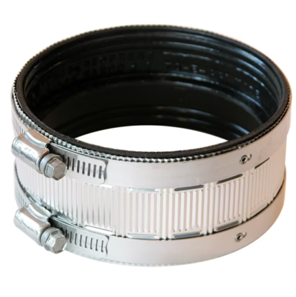4-Standard-No-Hub-Coupling pipe coupling, plumbing coupling, connector coupling, pipe fitting, pipe connector, leak prevention, pipe joining, pipe repair, plumbing installation, system maintenance,