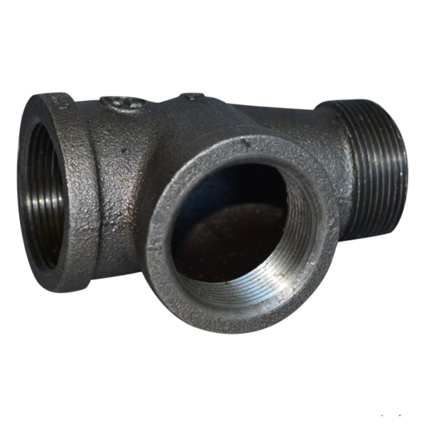 Black-Malleable-Reducing-Tee-Bull-Head